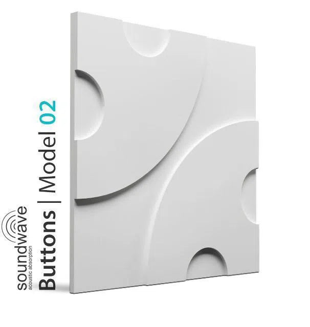 3D Wall Panel – BUTTONS - DecorMania.eu