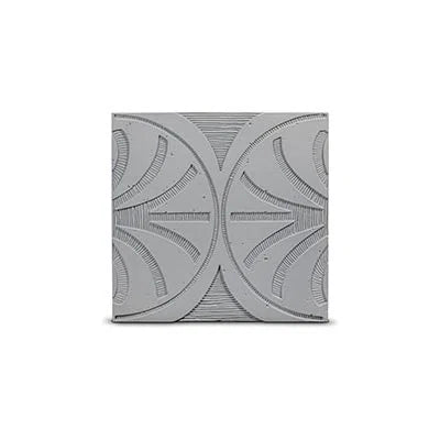 Concrete 3D Tile CARINA Light Grey - Box of 6 - DecorMania.eu