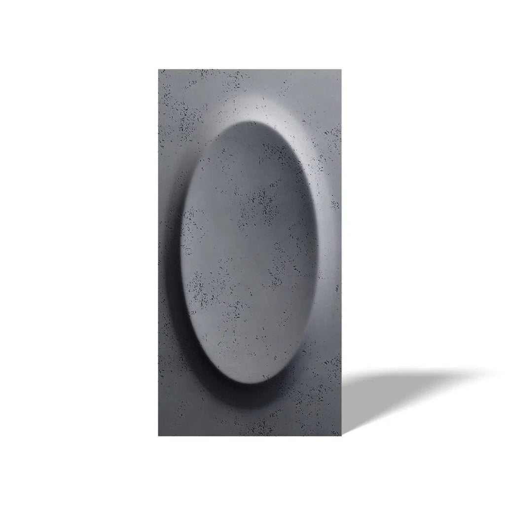 Concrete 3D Wall Panel OVAL - DecorMania.eu