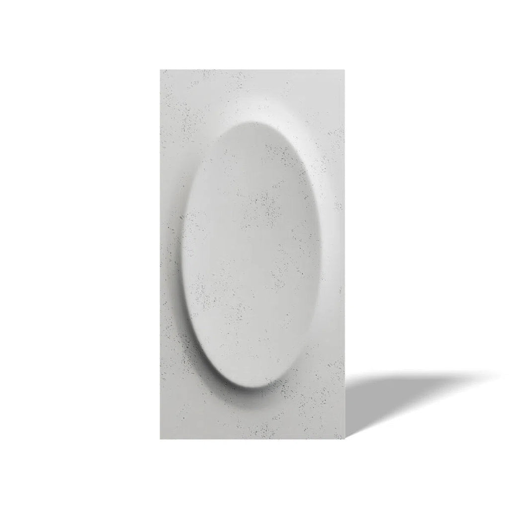 Concrete 3D Wall Panel OVAL - DecorMania.eu