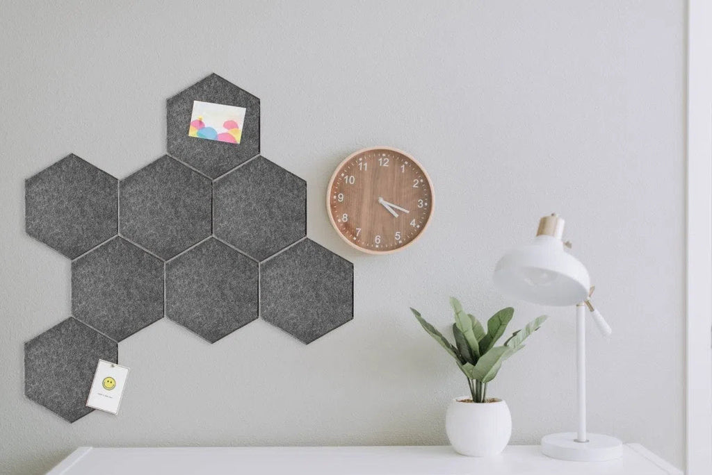 HEXA Felt 3D - DARK GREY 3pcs. - DecorMania.eu