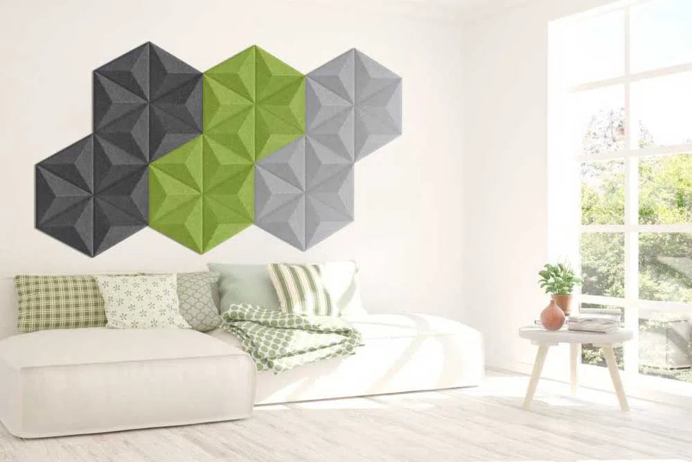 PYRAMID Felt Panel - GREY - DecorMania.eu