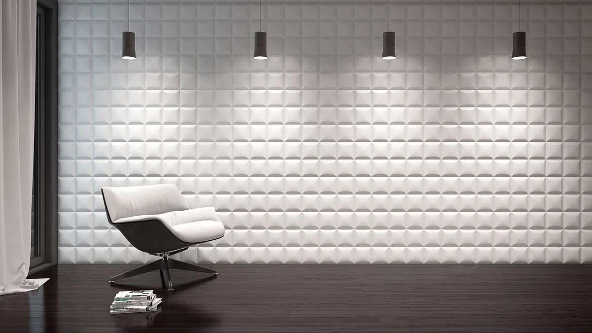 SQUARE 3D WALL PANEL 1PC - DecorMania.eu